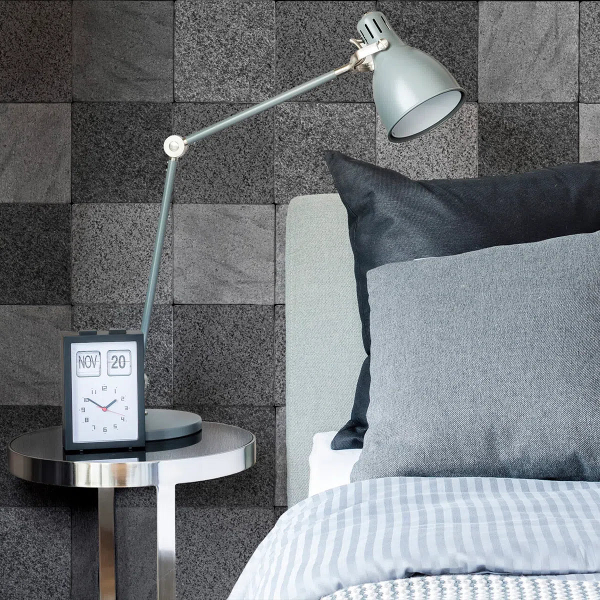 Pedra Hitam Lisa 20x20cm, caixa com 1,00m²-Revestimento-BAHALI