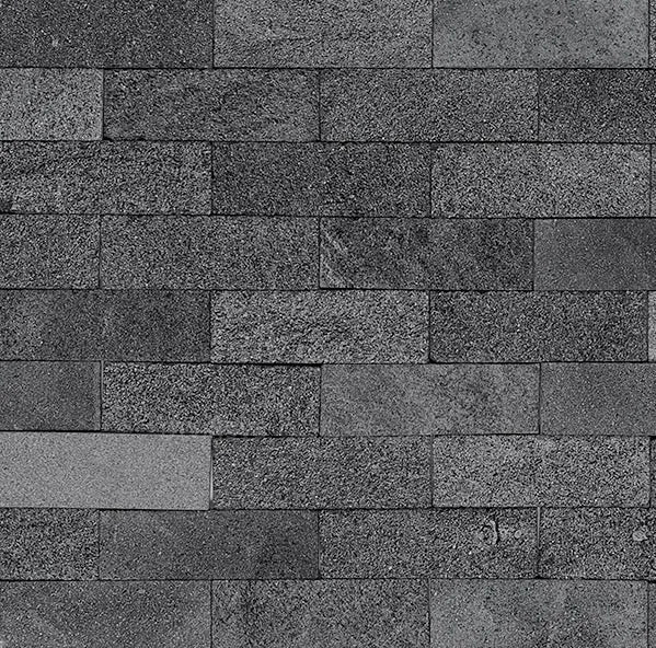 Pedra Hitam Lisa 7,5x23cm Lisa, caixa com 1,00 m²