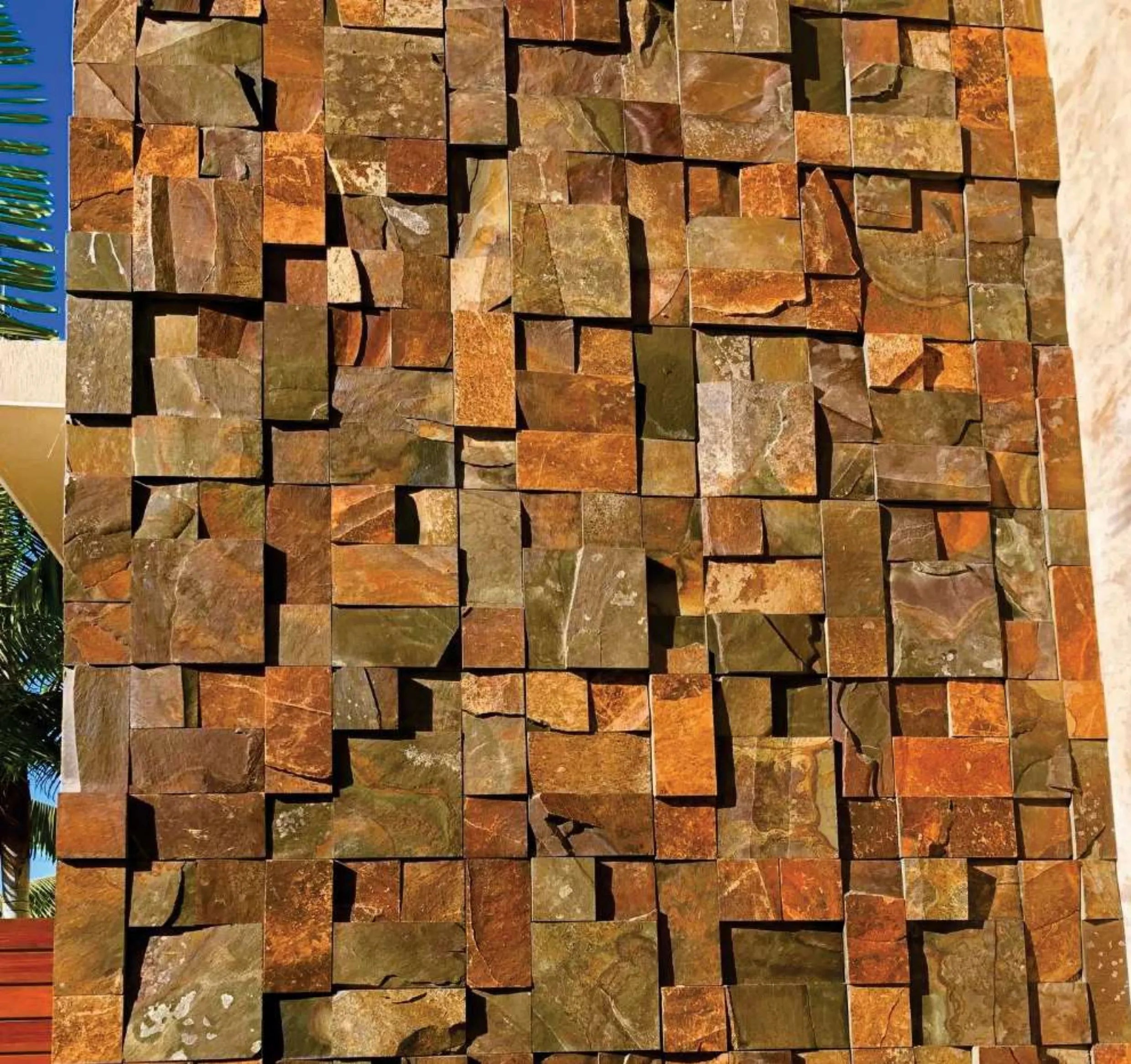 Placa Mosaico Pedra Ferro 30x30cm