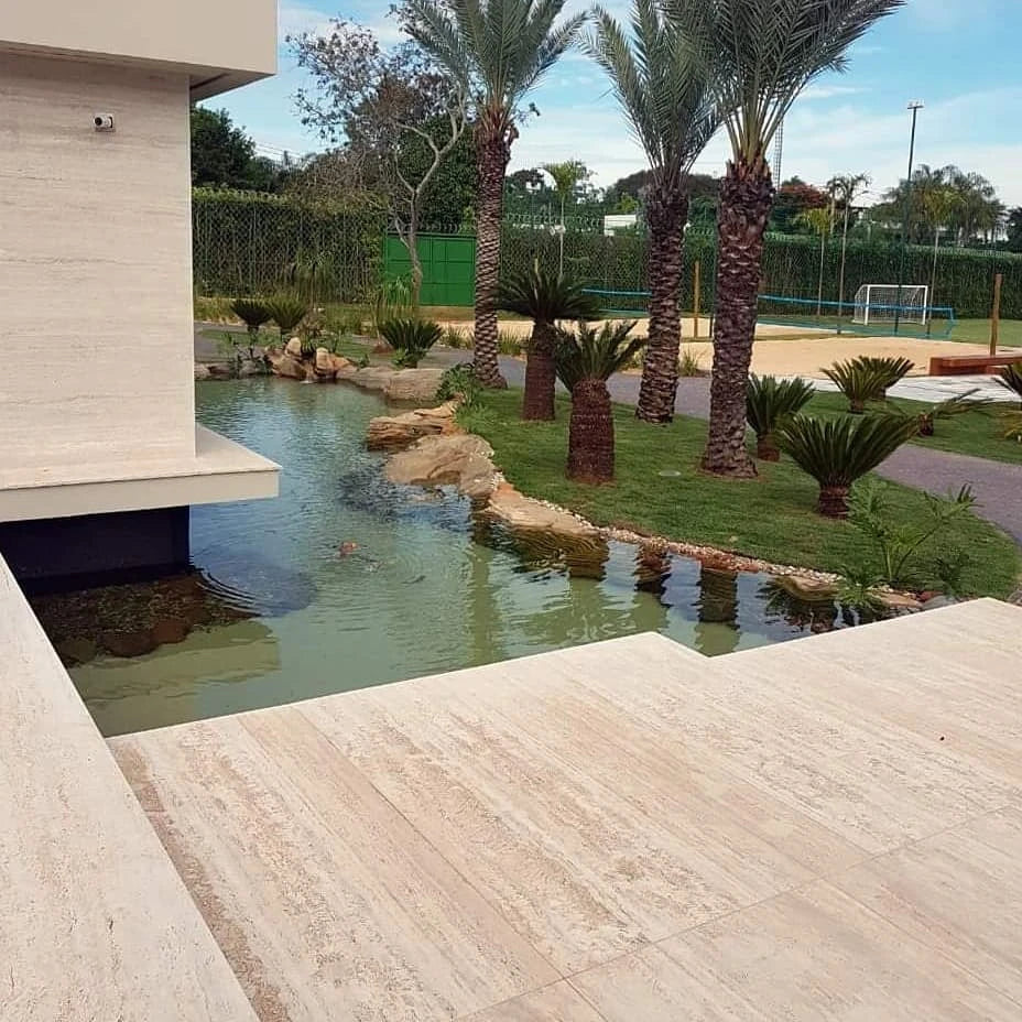 Travertino Romano 100x100x2cm, caixa com 1,00m²