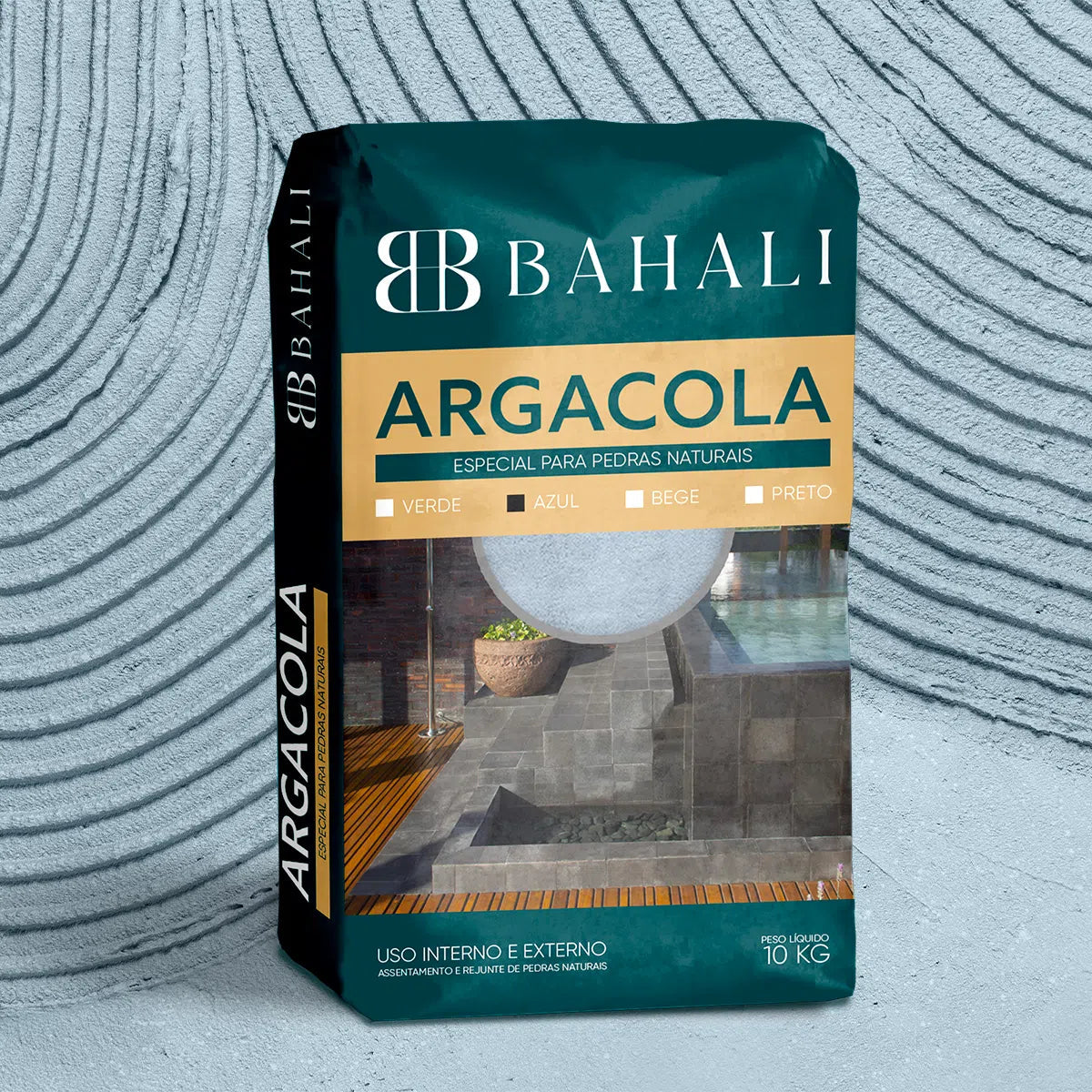 Argacola Ultrafléxivel Azul p/ Agua Marinha 10kg-Argacola-BAHALI