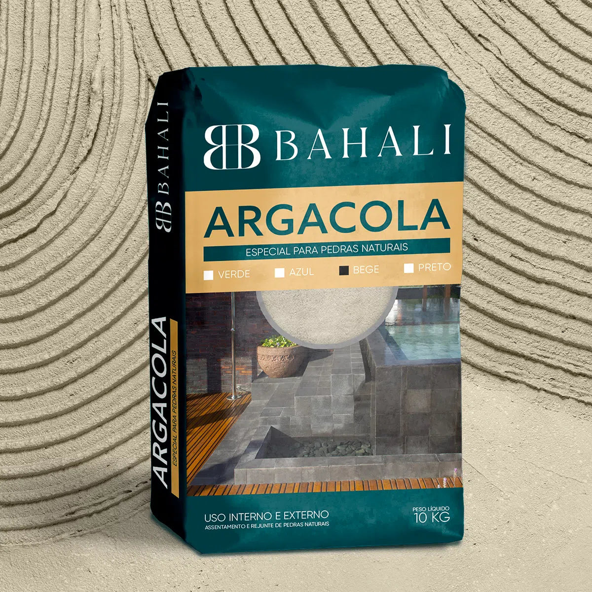 Argacola Ultrafléxivel Bege para Travertino 10kg-Argacola-BAHALI
