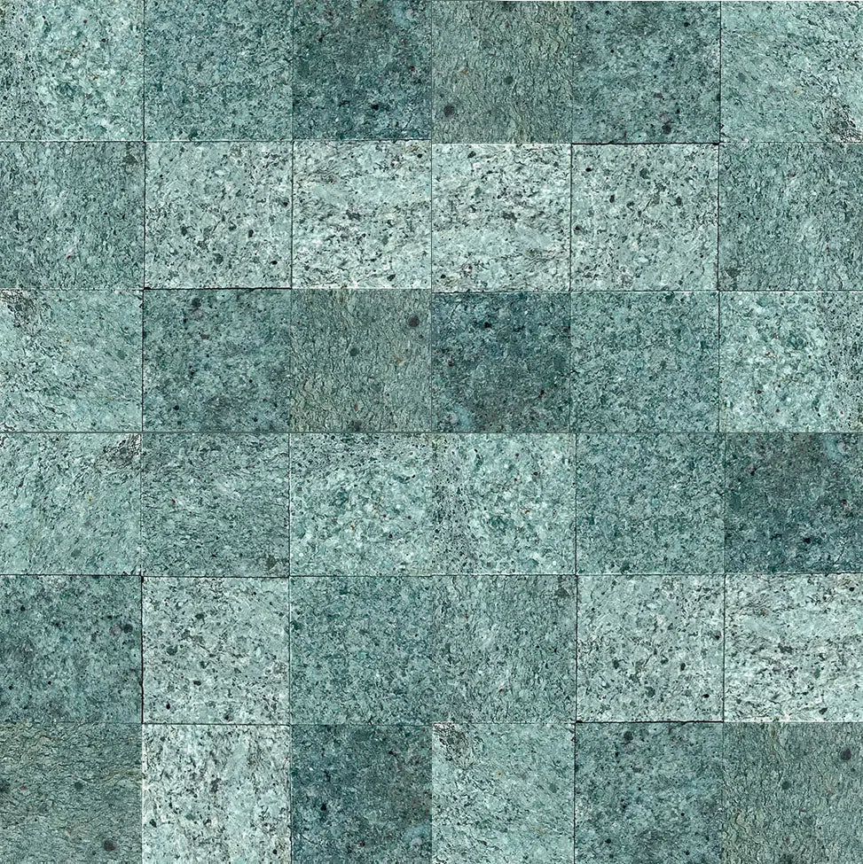 Pedra Hijau Premium 10x10cm Lisa, caixa com 1,00m²