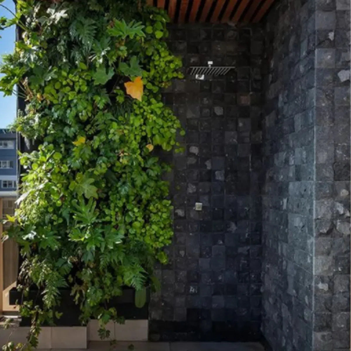 Pedra Hitam Bruta 20x20 cm, caixa com 0,50m²