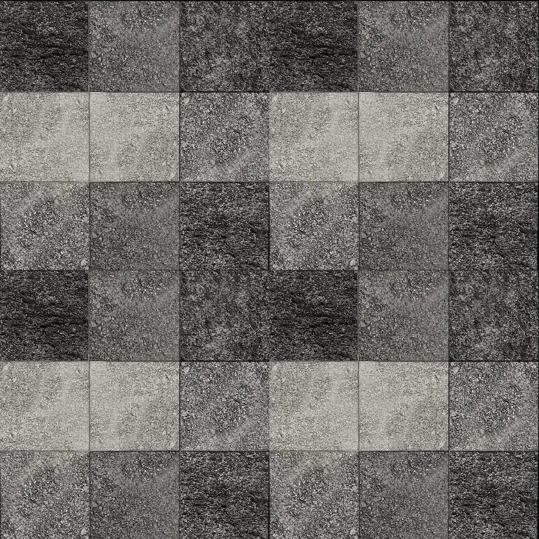Pedra Hitam Lisa 10x10cm, caixa com 1,00m²