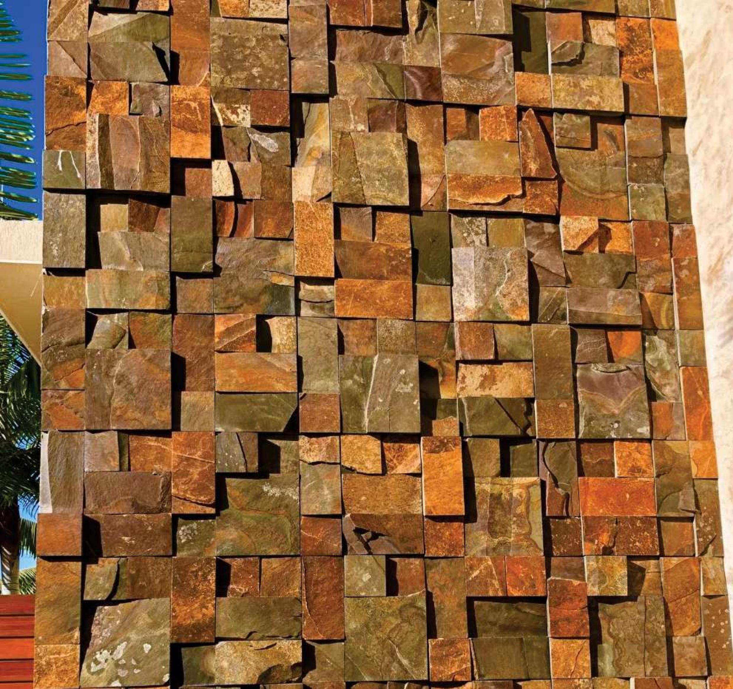 Placa Mosaico Pedra Ferro 30x30cm