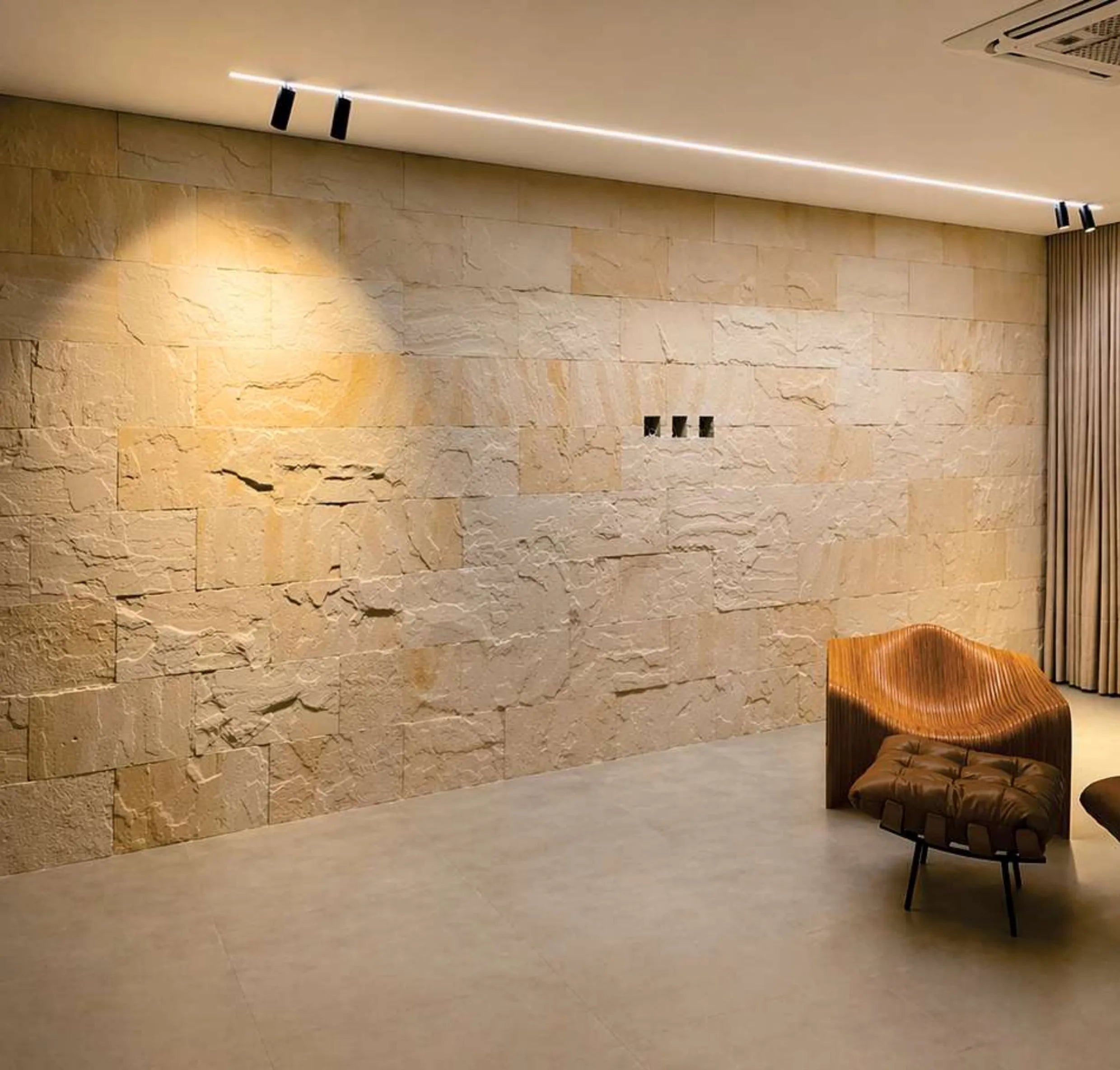 Travertino Crema Painel 25x50cm