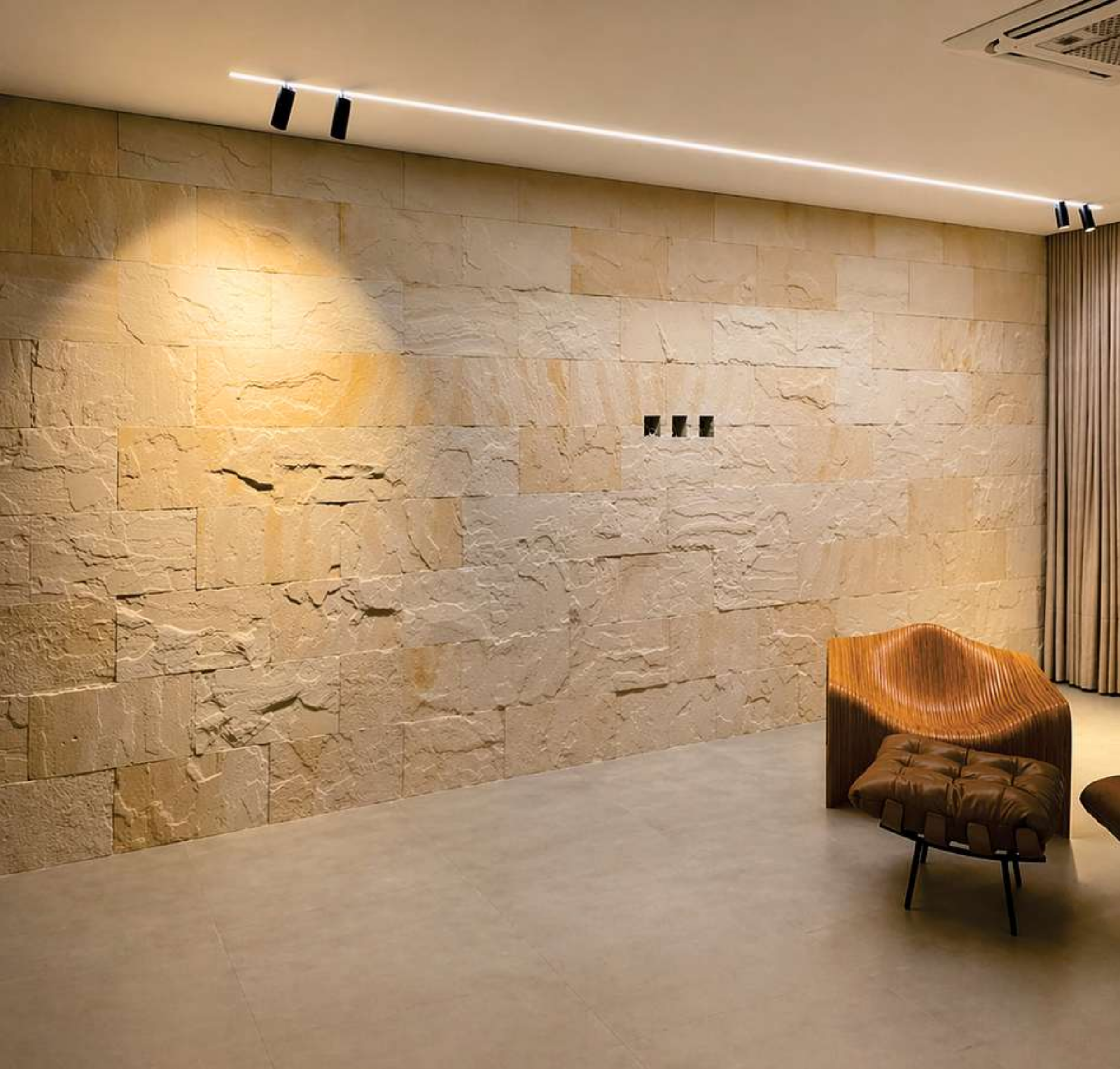 Travertino Crema Painel 25x50cm